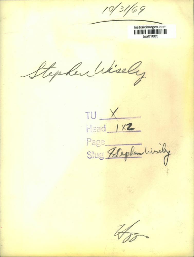 1969 Press Photo Stephen Wisely - tua01885