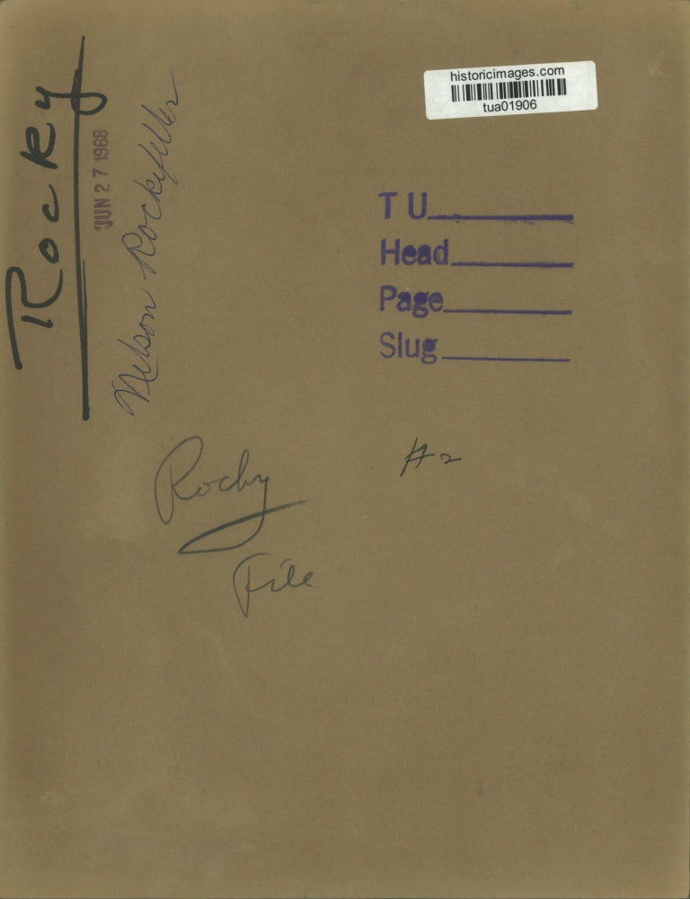 1968 Press Photo Nelson Rockefeller, New York - tua01906