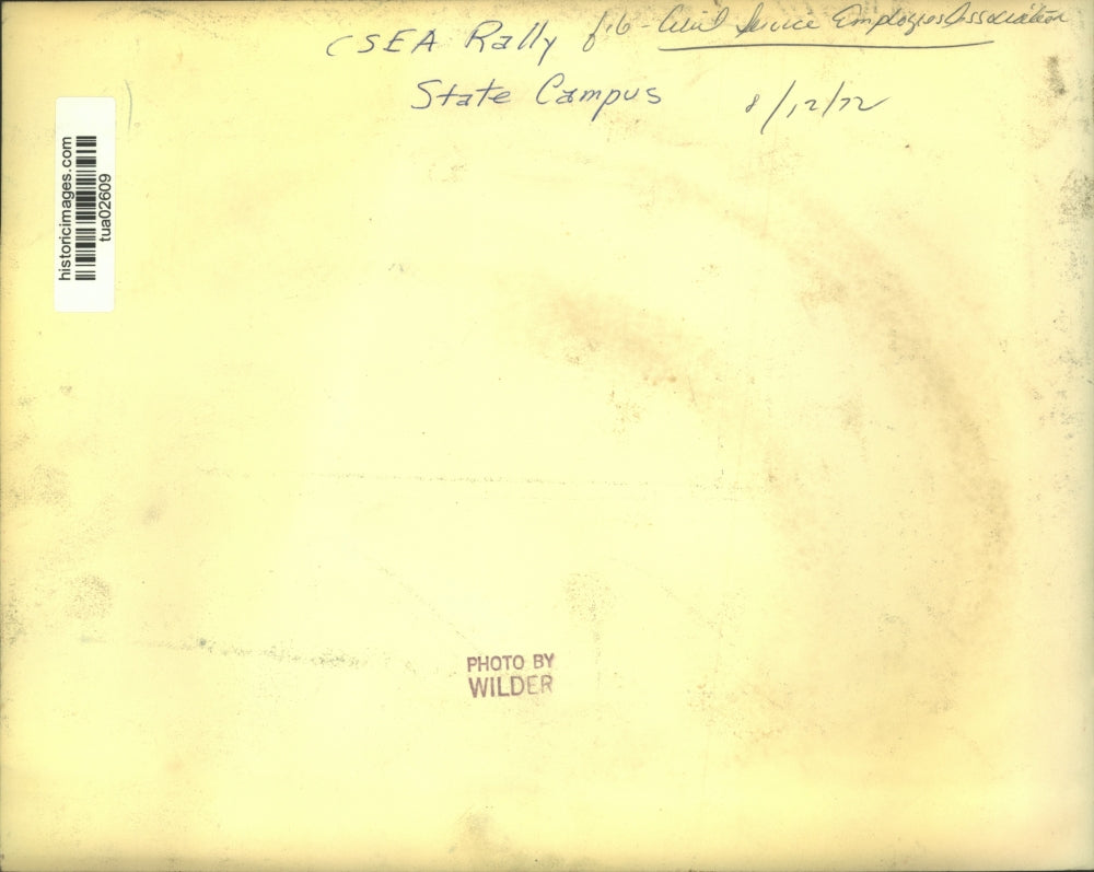 1972 Press Photo Civil Service Employees Association (CSEA) rally in Albany, NY