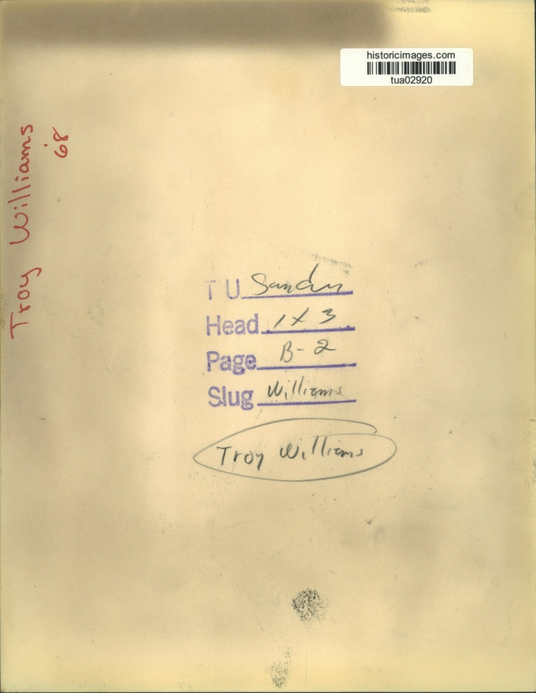 1968 Press Photo Hotelier Troy Williams - tua02920