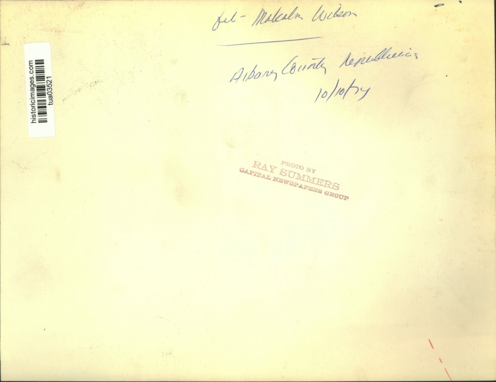 1974 Press Photo Albany County, New York Republican Malcolm Wilson - tua03521