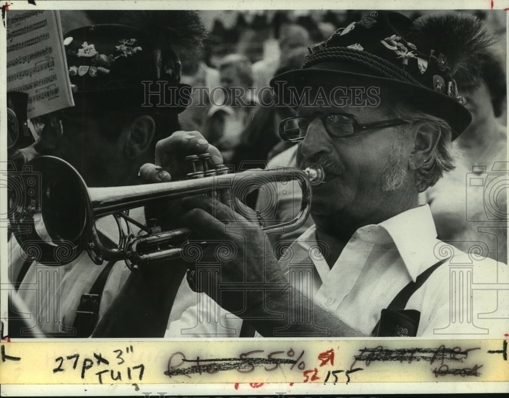1978 Press Photo Band performing at Hunter Mountain German Alps Festival, NY- Historic Images