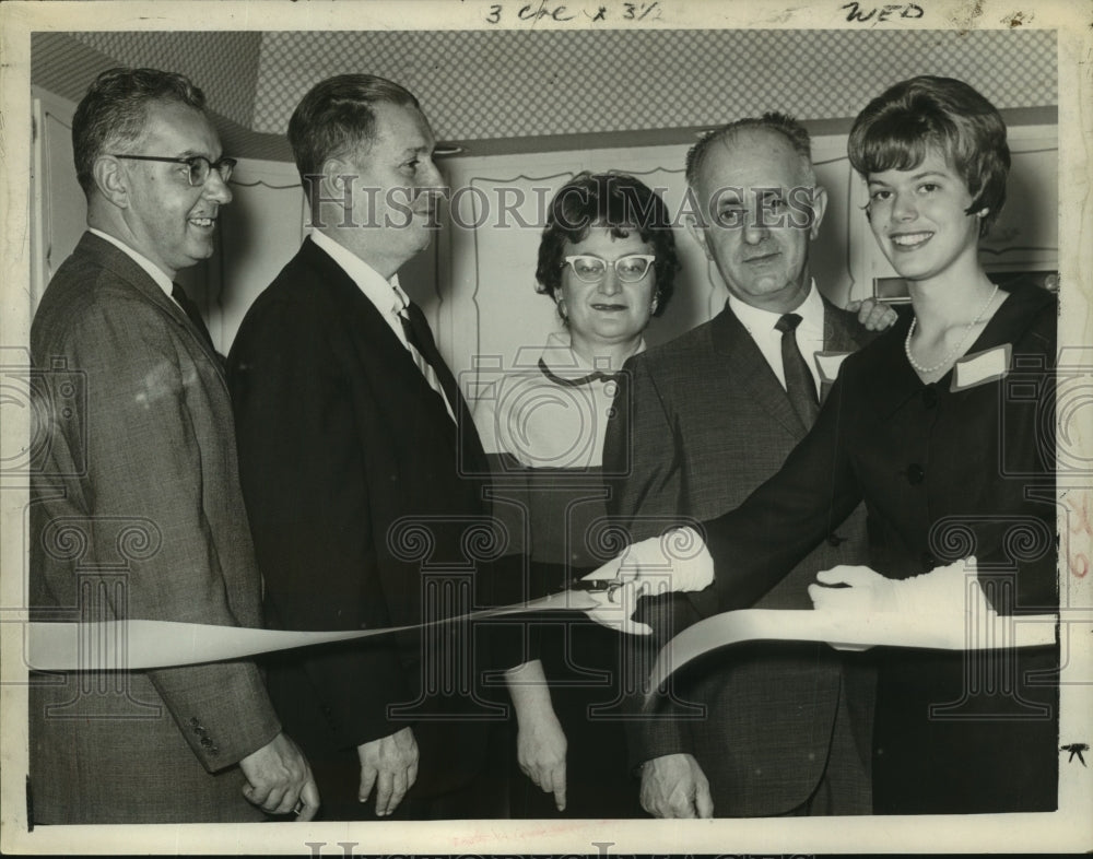 1963 Press Photo Grand opening ceremony, Capital District Supply, Albany, NY- Historic Images