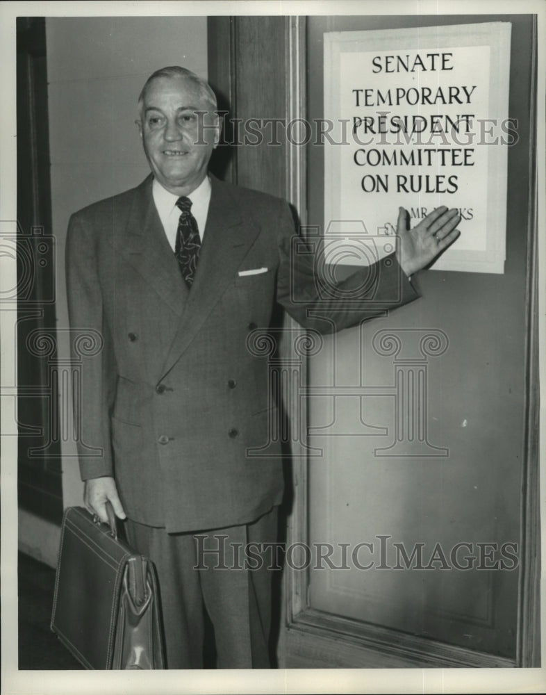 Load image into Gallery viewer, 1953 Press Photo New York State Senator Arthur Wicks - tua04431
