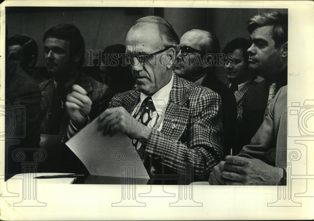 1978 Press Photo Civil Service Employees Association Fact-finder Session