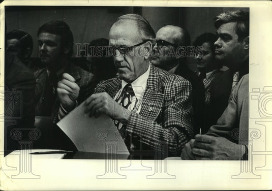 1978 Press Photo Civil Service Employees Association Fact-finder Session