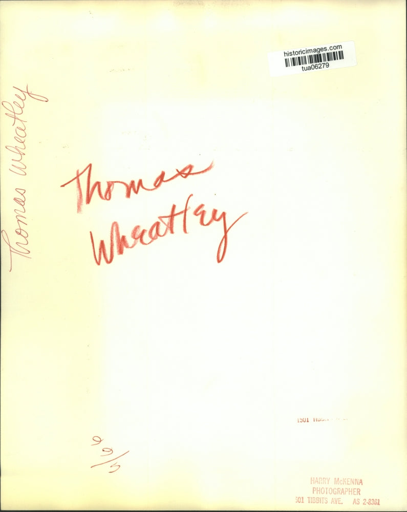 1966 Press Photo Thomas Wheatley - tua06279