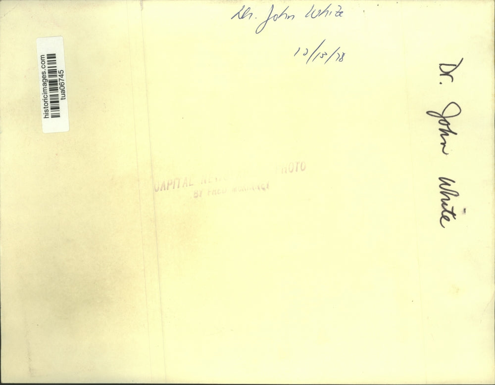 1978 Press Photo Dr. John White - tua06745