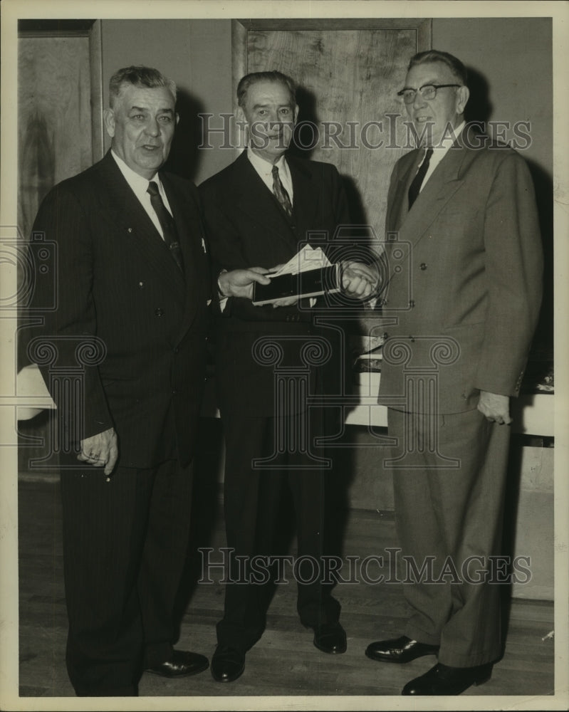 1959 Press Photo Albany, NY businessman Frank Whalen at his retirement party