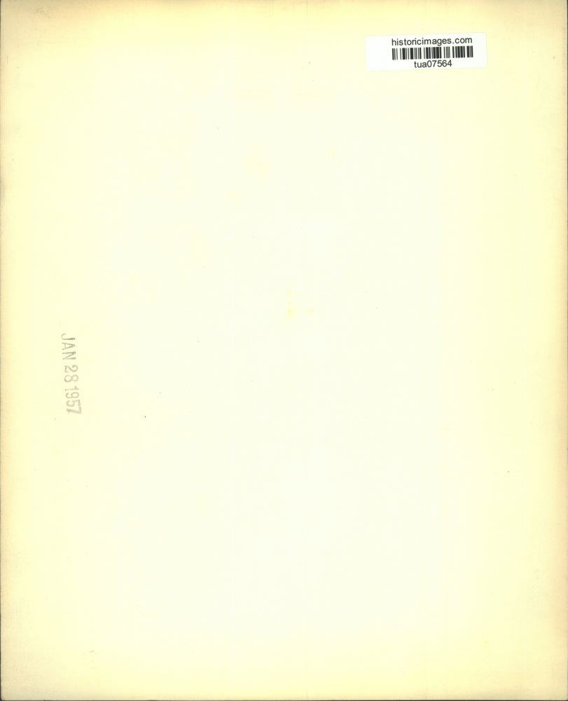 1957 Press Photo Lewiston Generating Station Drawing - tua07564