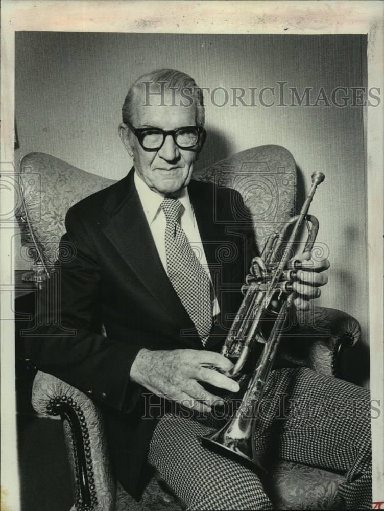 1977 Press Photo Francis Murphy & Trumpet - tua07674- Historic Images