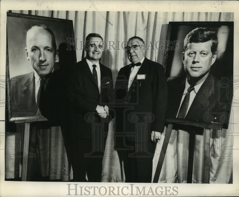 1962 Press Photo Albany, NY Postmaster Murray & NYC Assistant Postmaster Murphy