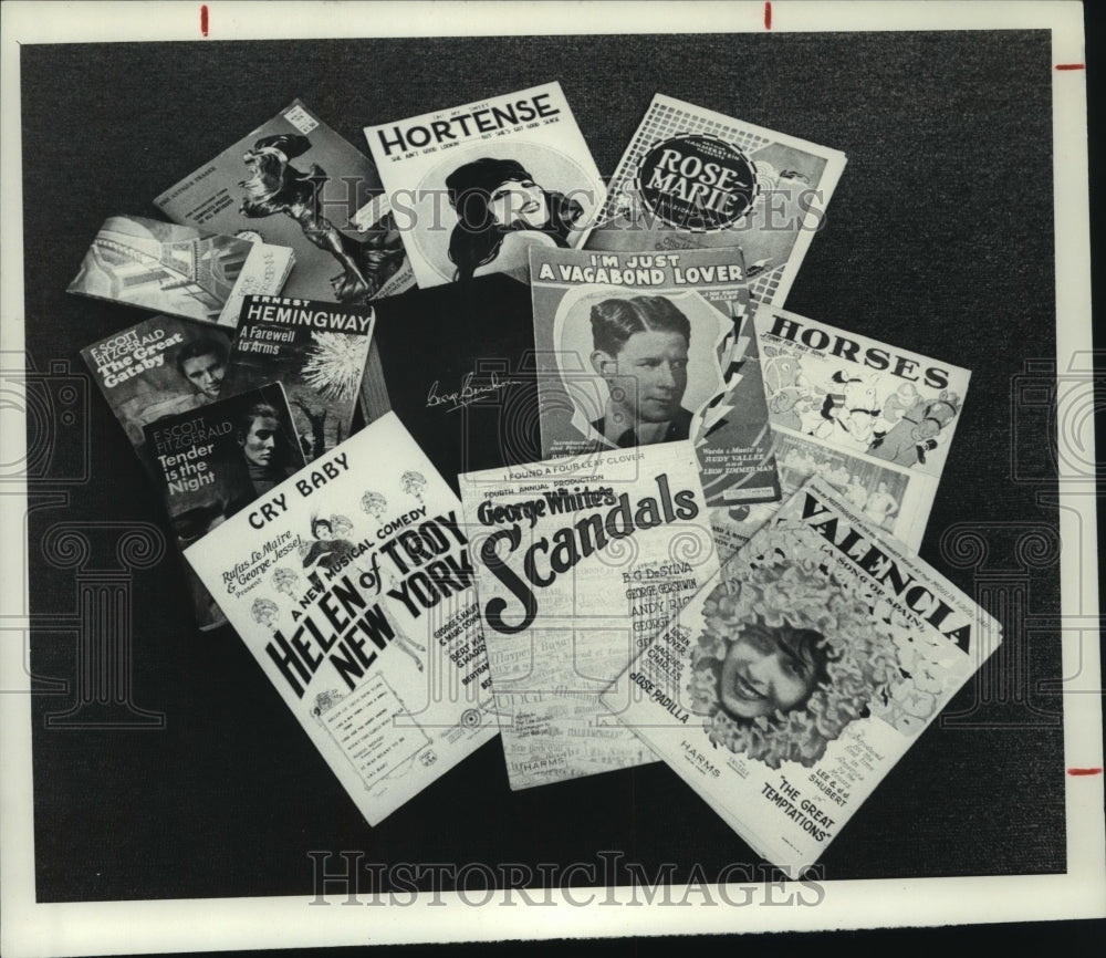 1982 Press Photo Collection of sheet music books - tua08578- Historic Images