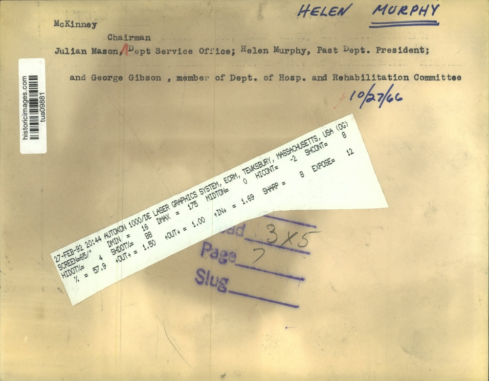 1966 Press Photo Albany, New York Department Service Office officials