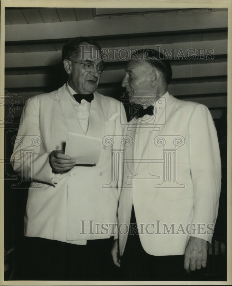 1948 Press Photo Saratoga, New York Racing Association and Golf Club presidents
