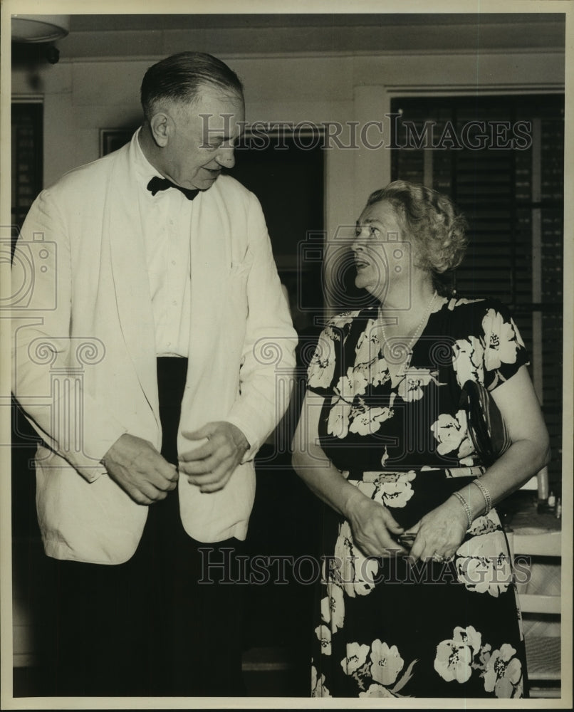 1948 Press Photo Mr. William Lipscomb and Mrs. Seth Morton, Saratoga, New York