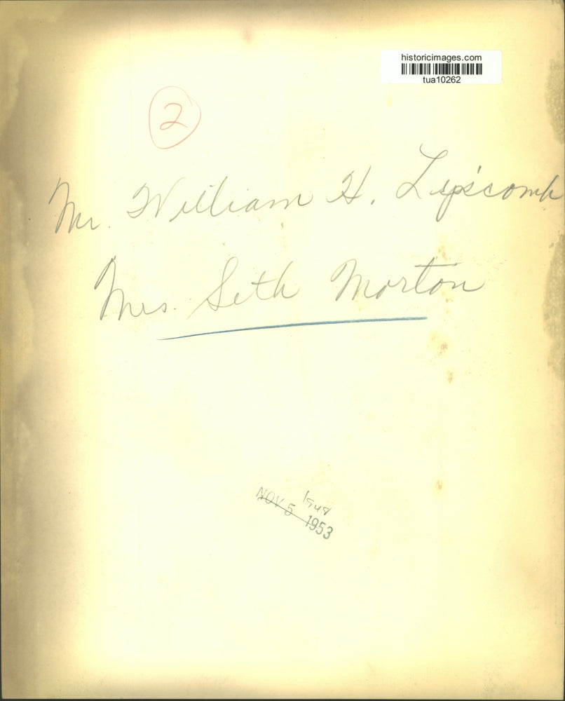 1948 Press Photo Mr. William Lipscomb and Mrs. Seth Morton, Saratoga, New York