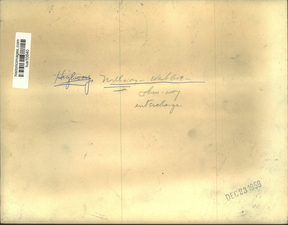 1959 Press Photo Northway interstate interchange in Albany, New York area