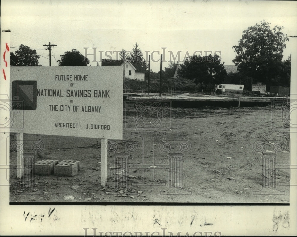 1979 Press Photo Delmar, New York site of future National Savings Bank branch- Historic Images