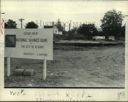 1979 Press Photo Delmar, New York site of future National Savings Bank branch- Historic Images
