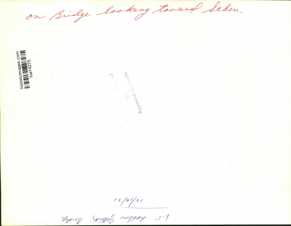 1973 Press Photo On Western Gateway Bridge looking at Schenectady, NY