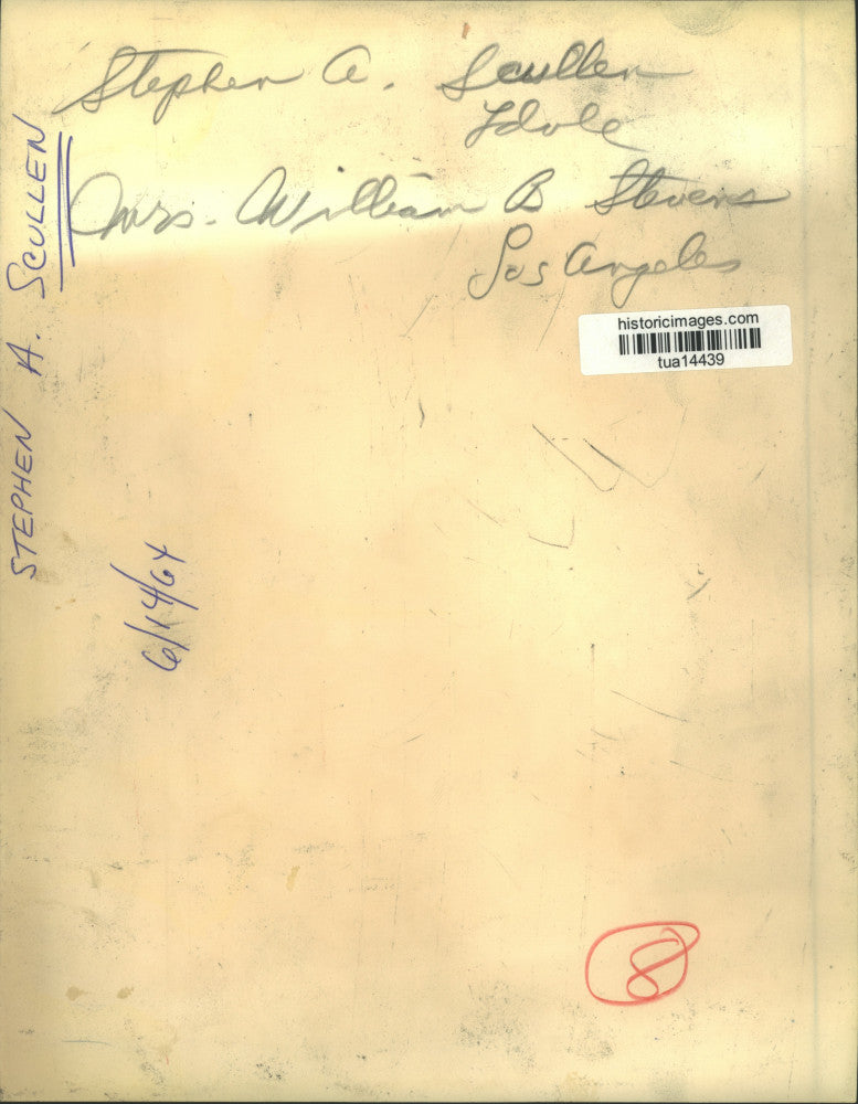 1964 Press Photo Stephen A Scullen with Mrs. William B. Stevens of Los Angeles