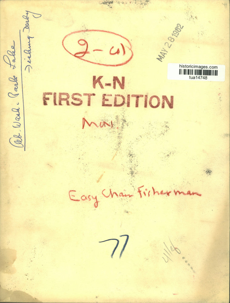 1962 Press Photo Fishing derby at Washington Park Lake in Albany, New York