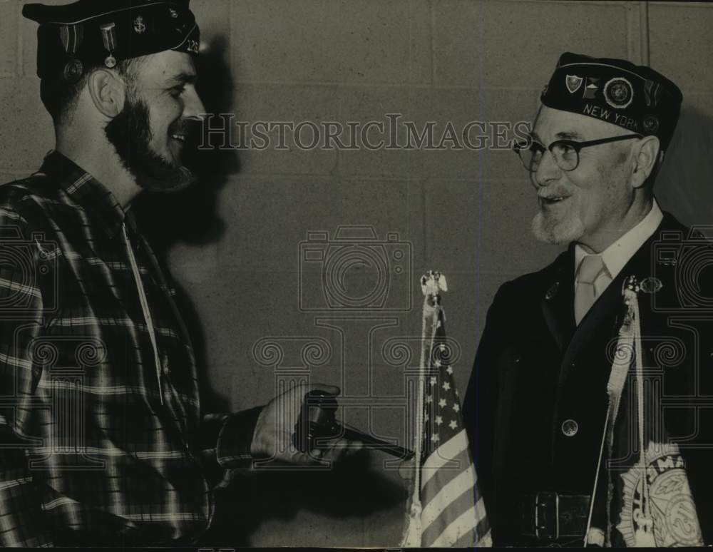 1962 Press Photo Adolph Schweigard installed as new commander of American Legion- Historic Images