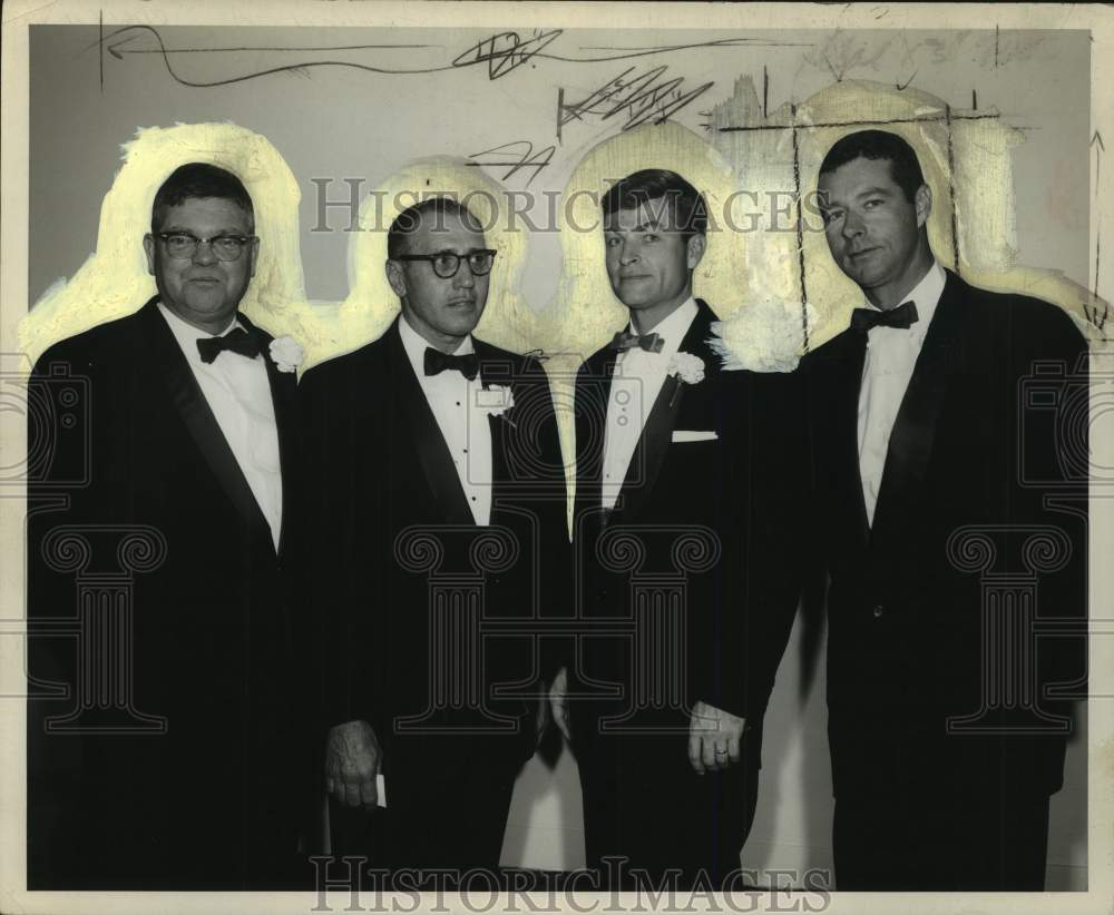 1965 Press Photo Eugene Halbach, Dick Dorristel, Fred Zali Stephen A Scullen, Jr
