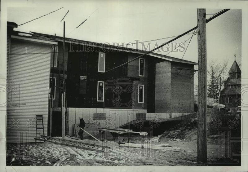 Load image into Gallery viewer, 1980 Press Photo Construction at biblical studies school in Clifton Park, NY
