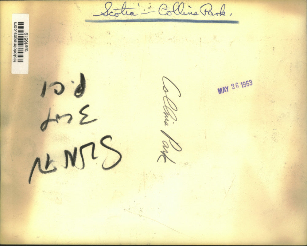 1963 Press Photo Playground equipment in Collins Park, Scotia, New York