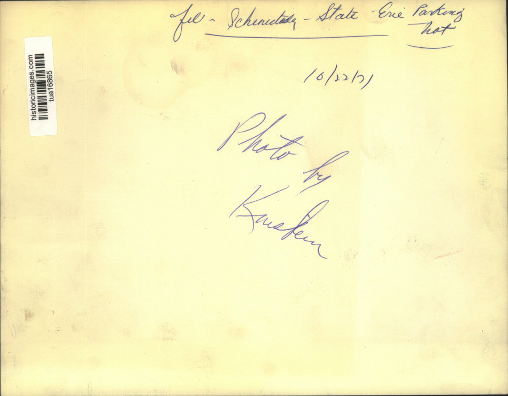 1971 Press Photo State-Erie Parking Lot, Schenectady, New York - tua16865