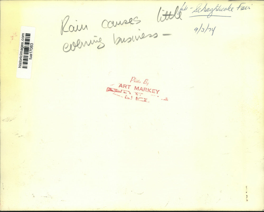 1974 Press Photo Concession area of Schaghticoke Fair in New York - tua17083