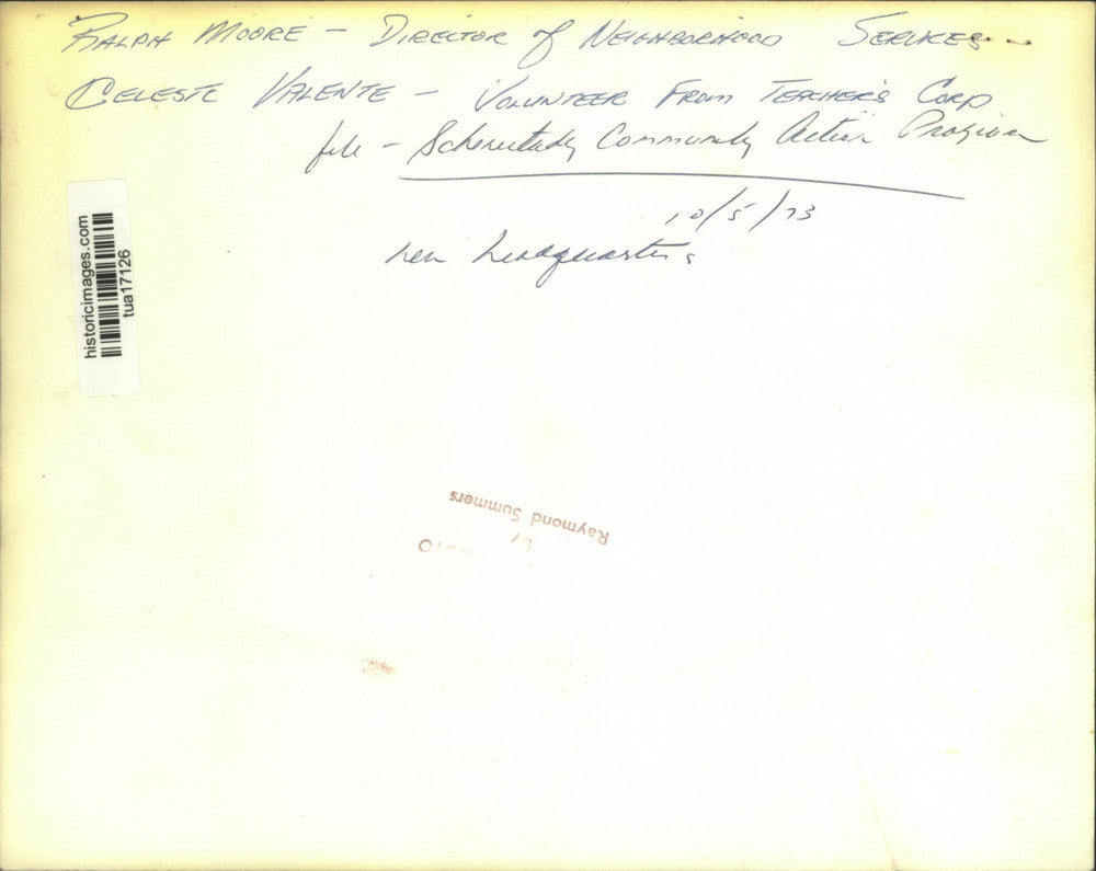 1973 Press Photo Schenectady, New York Community Action Program relocates