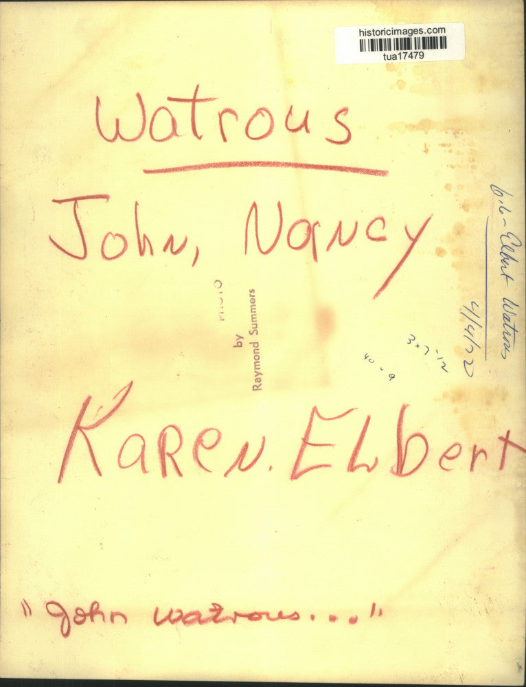 1972 Press Photo Attorney Elbert Watrous & family in their Schenectady, NY home