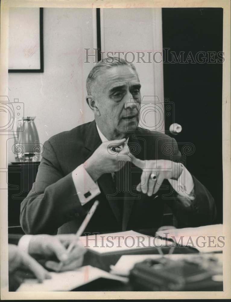 1963 Press Photo New York State Commissioner General Cortlandt V. R. Schuyler