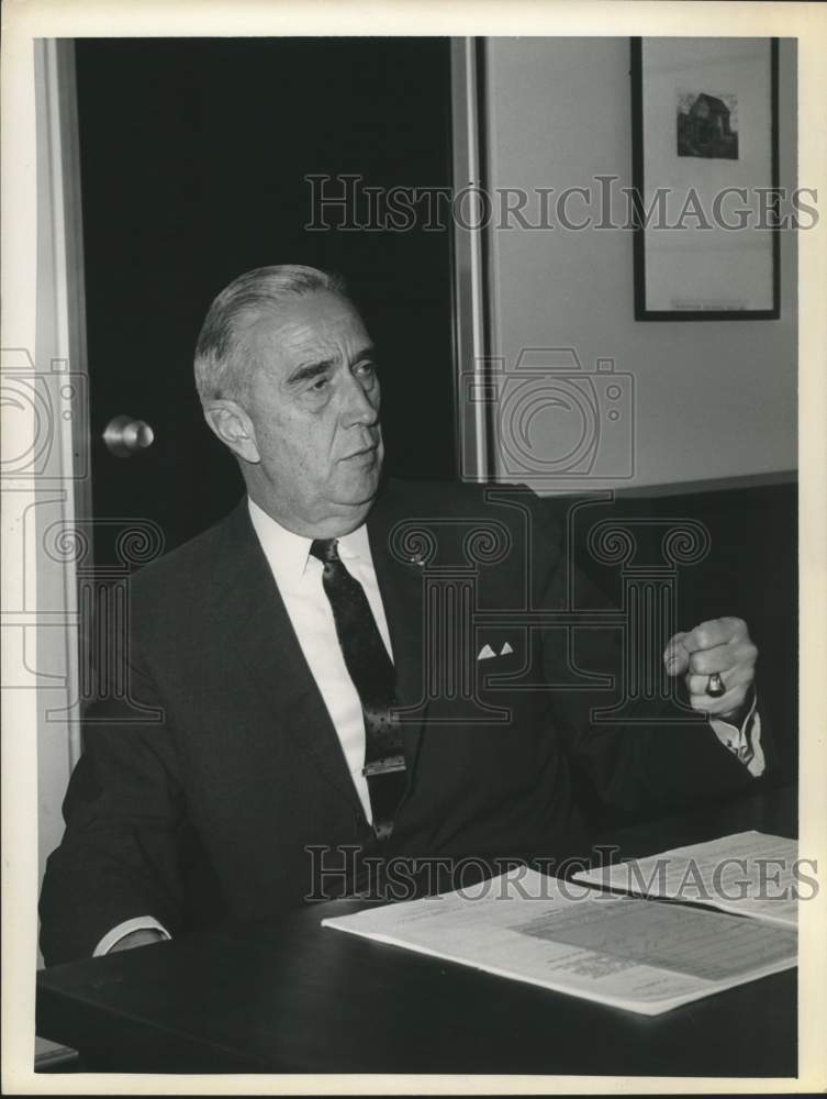 1963 Press Photo New York State Commissioner General Cortlandt V. R. Schuyler