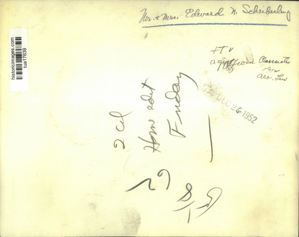 1952 Press Photo Albany, New York couple with TV received as gift from classmate