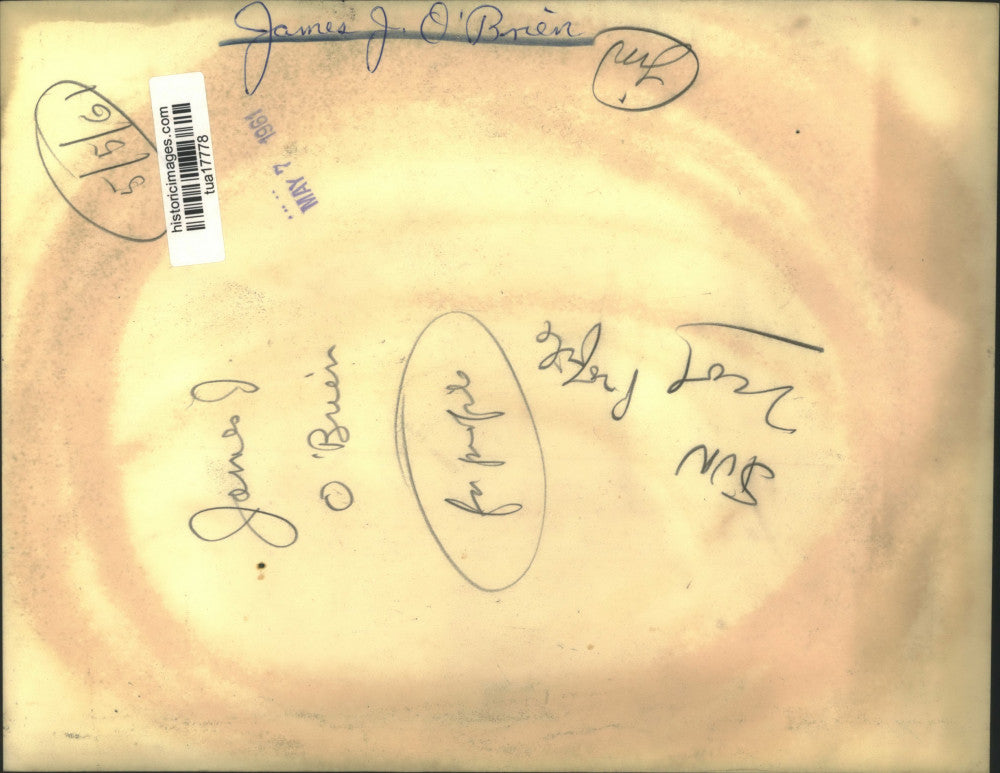 1961 Press Photo James J. O'Brien - tua17778