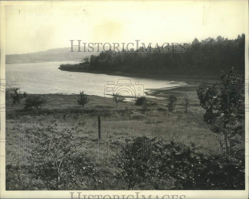 1939 Press Photo Albany, New York water supply reservoir - tua18040