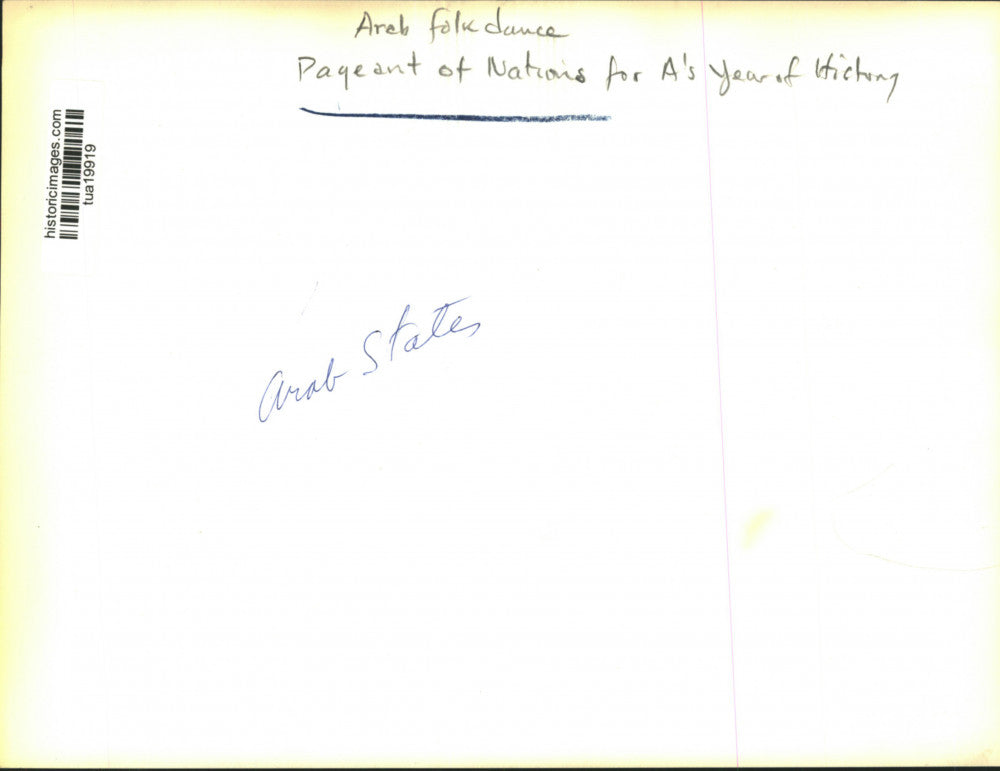 Press Photo Arab Folk Dance, Pageant of Nations, Year of History, Albany, NY