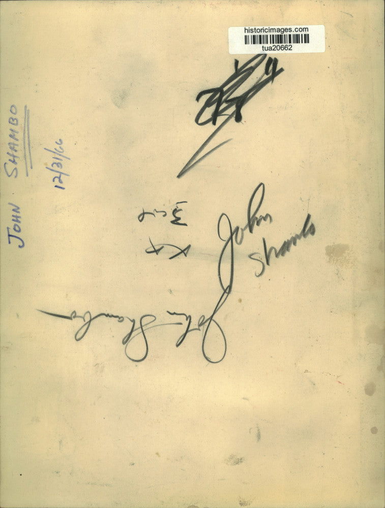 1966 Press Photo John Shambo rests head in hand - tua20662