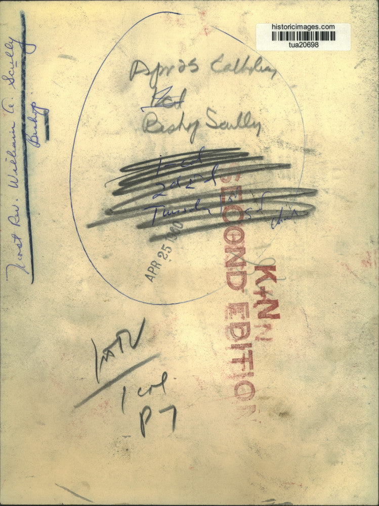 1960 Press Photo Most Reverend William A. Scully, Bishop, New York - tua20698