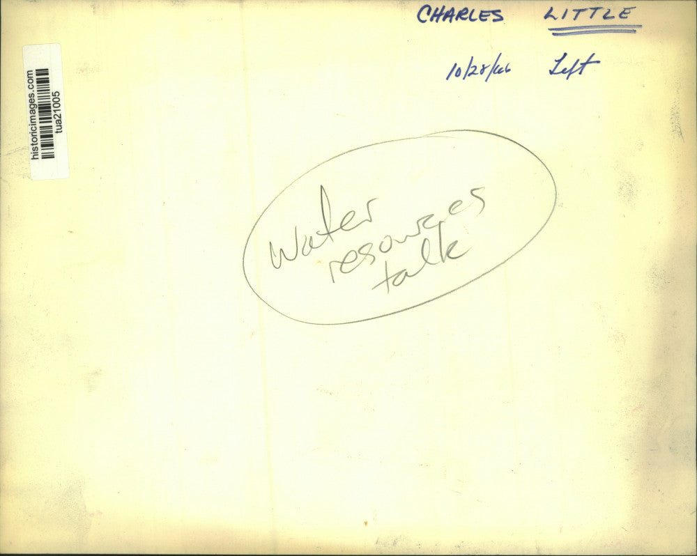 1966 Press Photo Charles Little at water resources talk in New York - tua21005