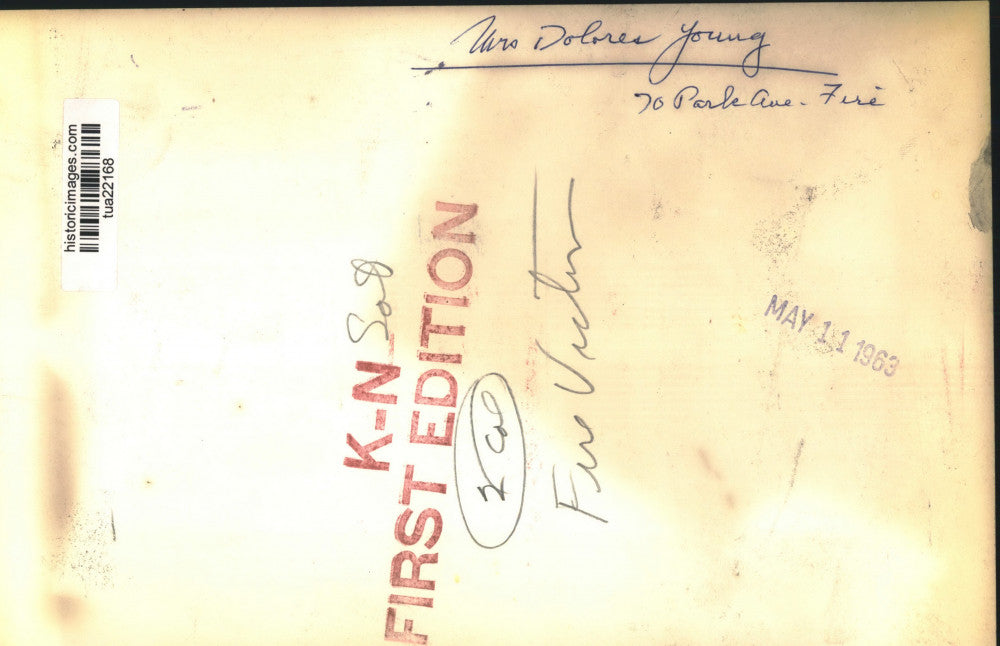 1963 Press Photo Mrs Dolores Young, victim of fire at 70 Park Avenue - tua22168