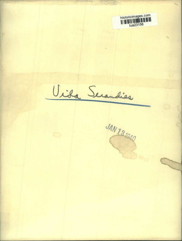 1940 Press Photo Murder suspect Viola Mae Serandies rests head in hand