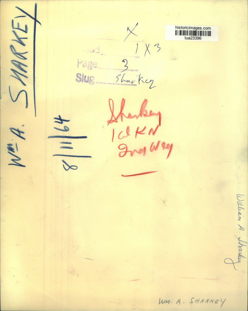 1964 Press Photo William A Sharkey poses for photo - tua23396