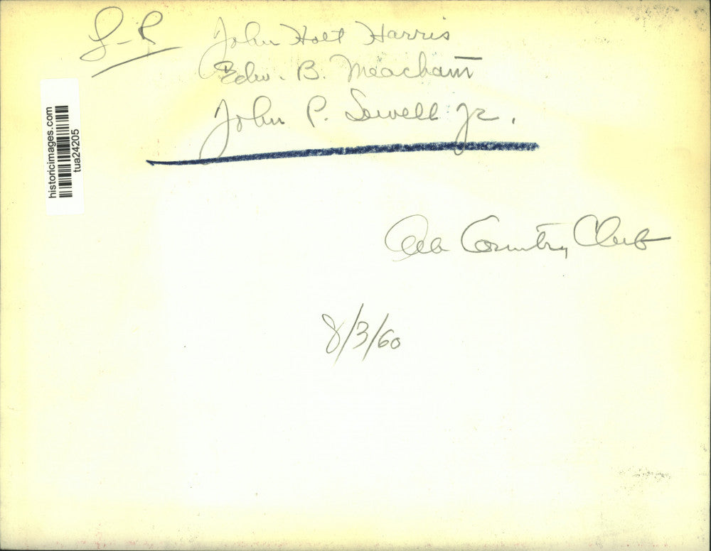 1960 Press Photo Men look over blueprints for Albany Country Club, New York