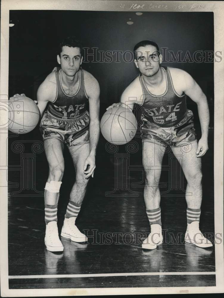 1964 Press Photo State University of New York basketball players - tua24497- Historic Images