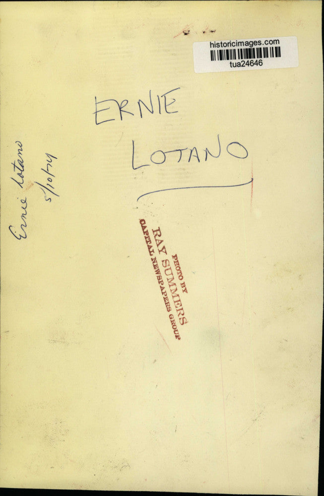 1974 Press Photo Ernie Lotano poses for photo - tua24646